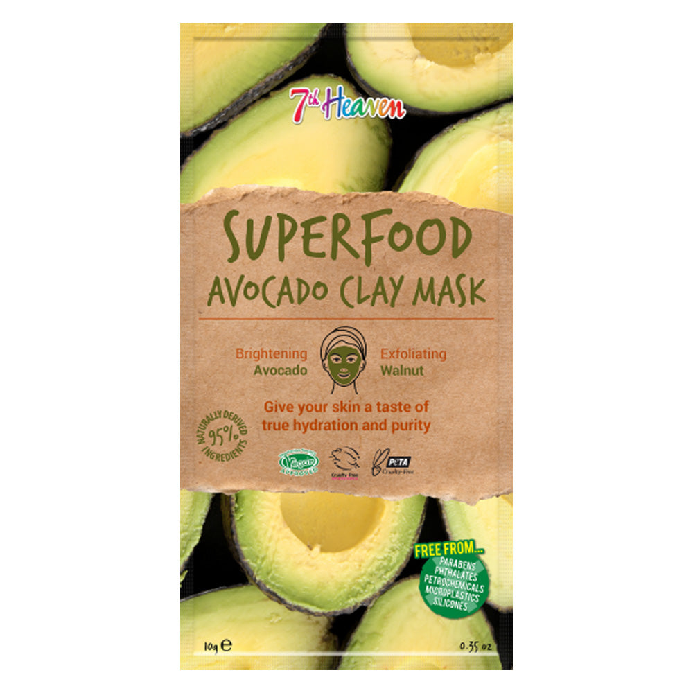 7th Heaven - Superfood Avocado Clay Mask - Brightening & Exfoliating