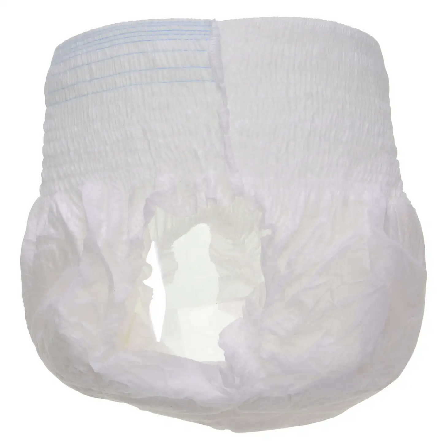 White diaper on a white background