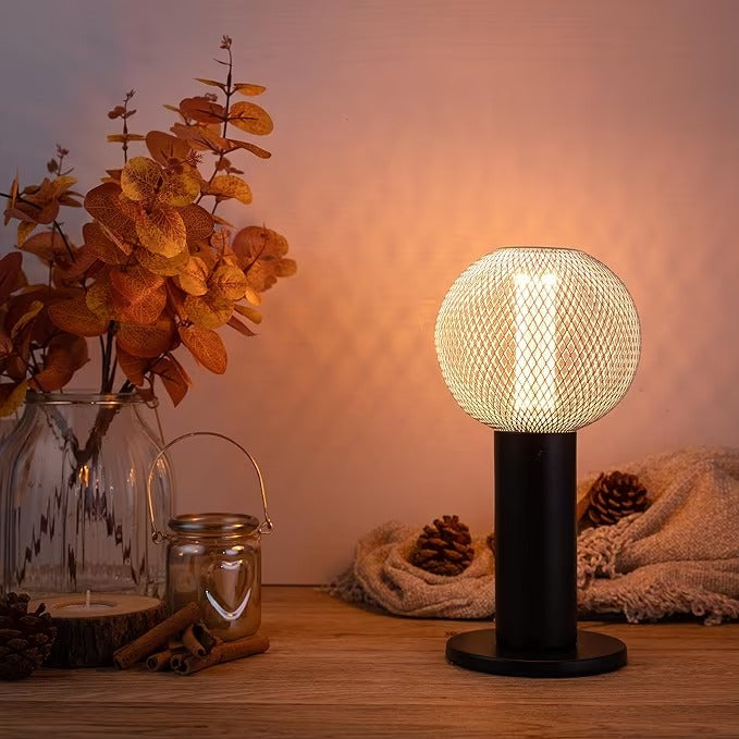 TCP 120L E27 White Wire Effect Globe LED Warm White Light Bulb, White