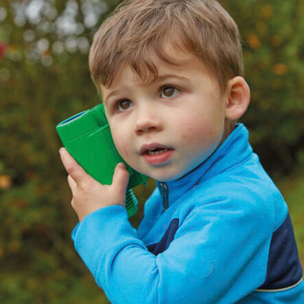 TTS See & Speak Recordable Binoculars 6-Pack – Green, 4x Magnification, 30s Voice Recorder, Ages 4–11 STEM learning
