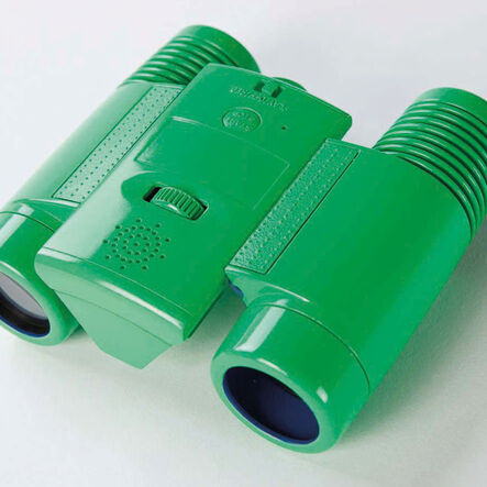 TTS See & Speak Recordable Binoculars 6-Pack – Green, 4x Magnification, 30s Voice Recorder, Ages 4–11 STEM learning