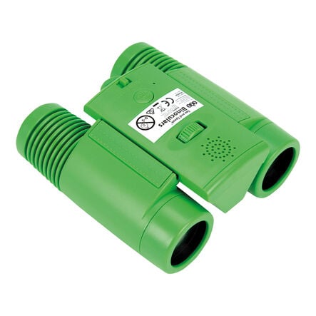 TTS See & Speak Recordable Binoculars 6-Pack – Green, 4x Magnification, 30s Voice Recorder, Ages 4–11 STEM learning