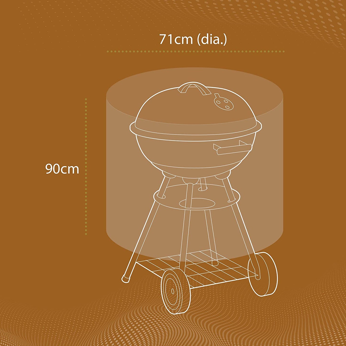 Garden and Home Co Premium Kettle Barbecue Covers - Black