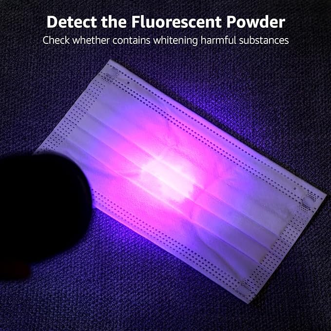 UV Torch, 9 LED 395nm Ultraviolet Flashlight, Blacklight Detector for Pet Urine, Stain, Bed Bugs and More