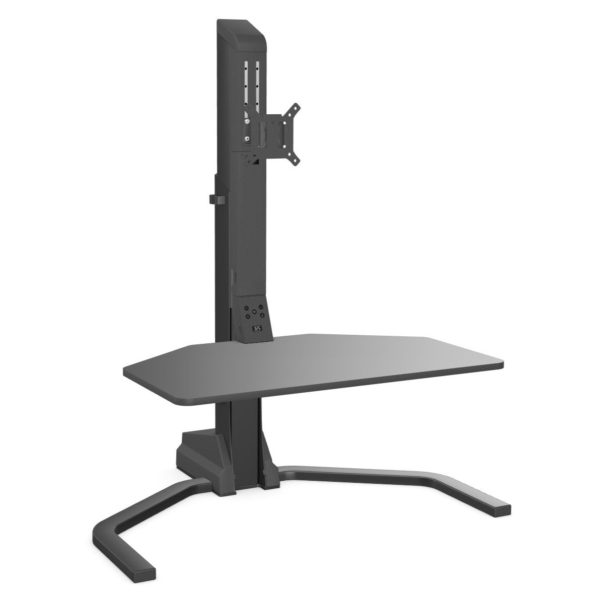 XTEND - Black Stand Up Desk Converter Single Monitor