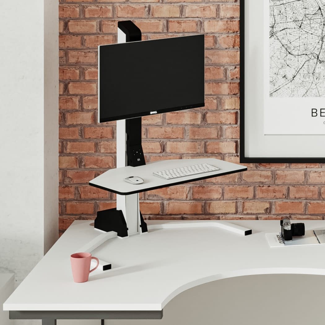 XTEND - Black Stand Up Desk Converter Single Monitor