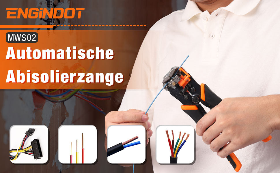 ENGiNDOT 3-in-1 Automatic Wire Stripper Plier Tool AWG10-24