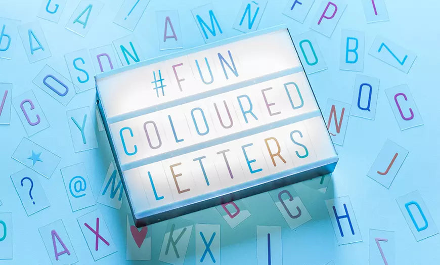 Globrite A3 Cinematic Light Box Inc 85 Letters & Numbers