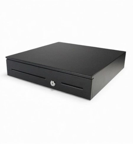 APG ECD410 Entry Level Cash Drawer - Black, Slide Out, 24V RJ12/RJ12