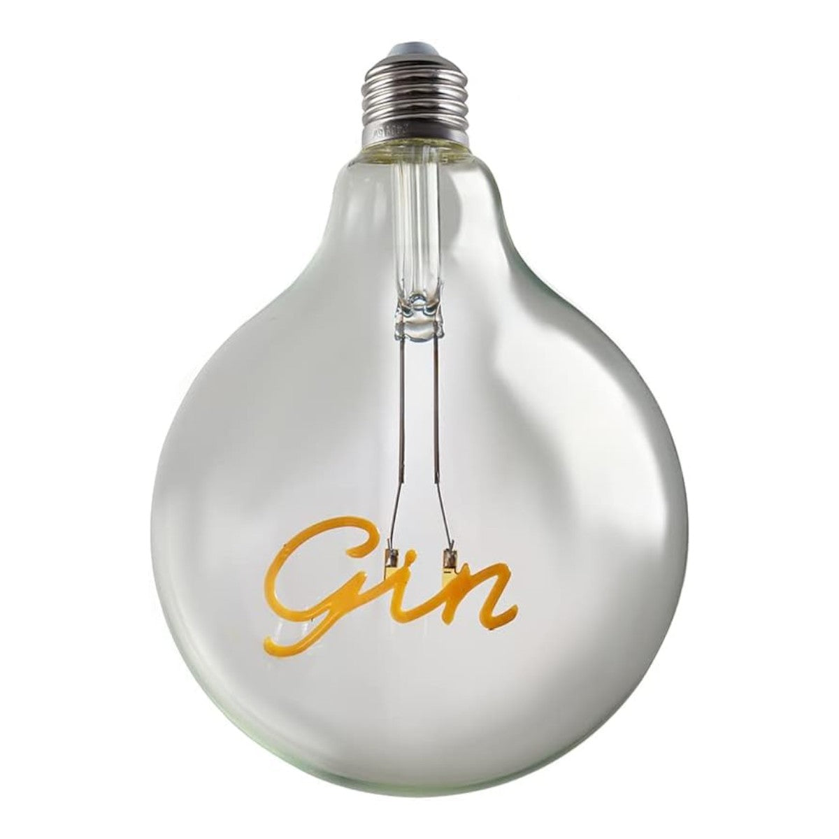 Vintage Style 2w LED ES E27 Word Script Gin Design Clear Light Bulb - Gin - RRP £19