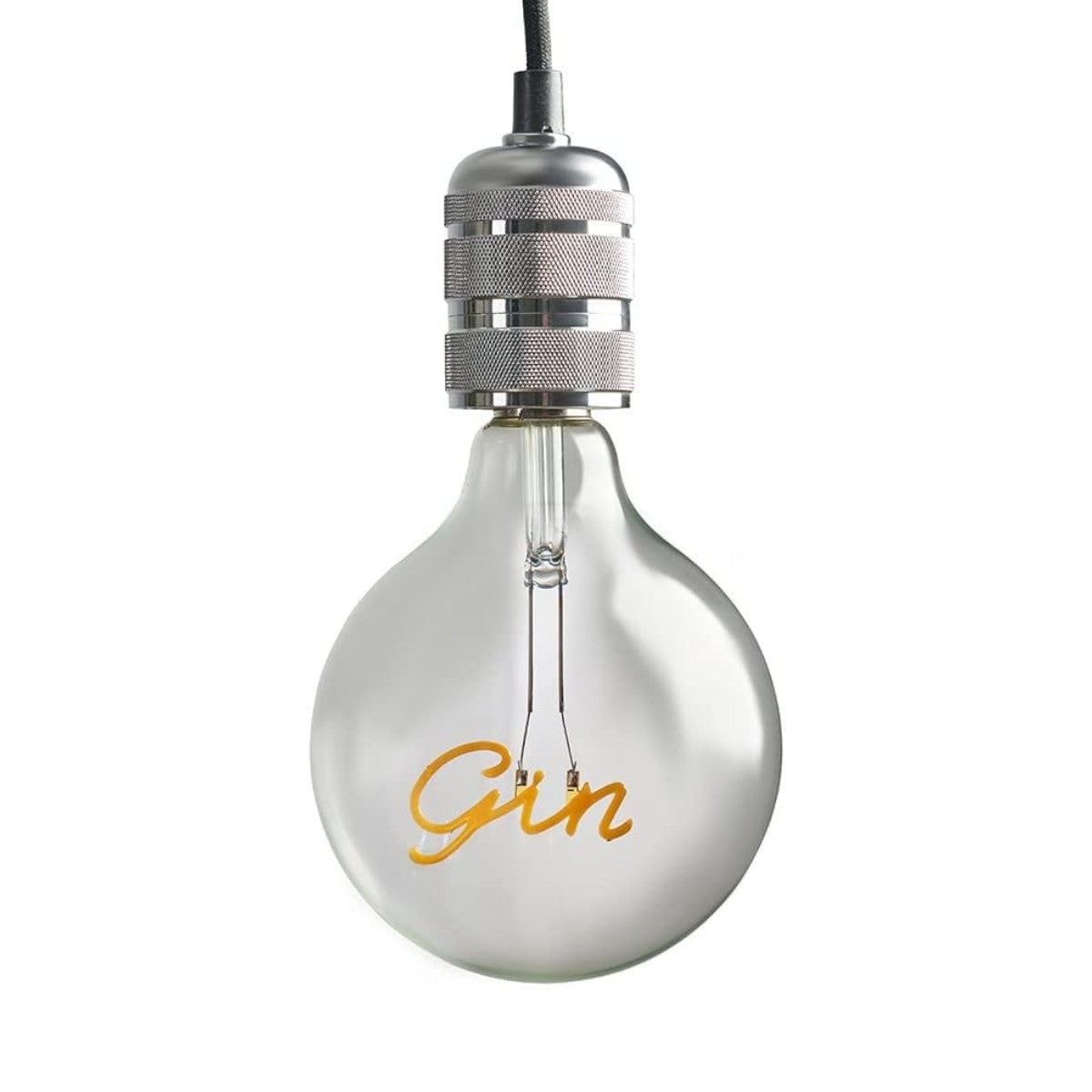 Vintage Style 2w LED ES E27 Word Script Gin Design Clear Light Bulb - Gin - RRP £19