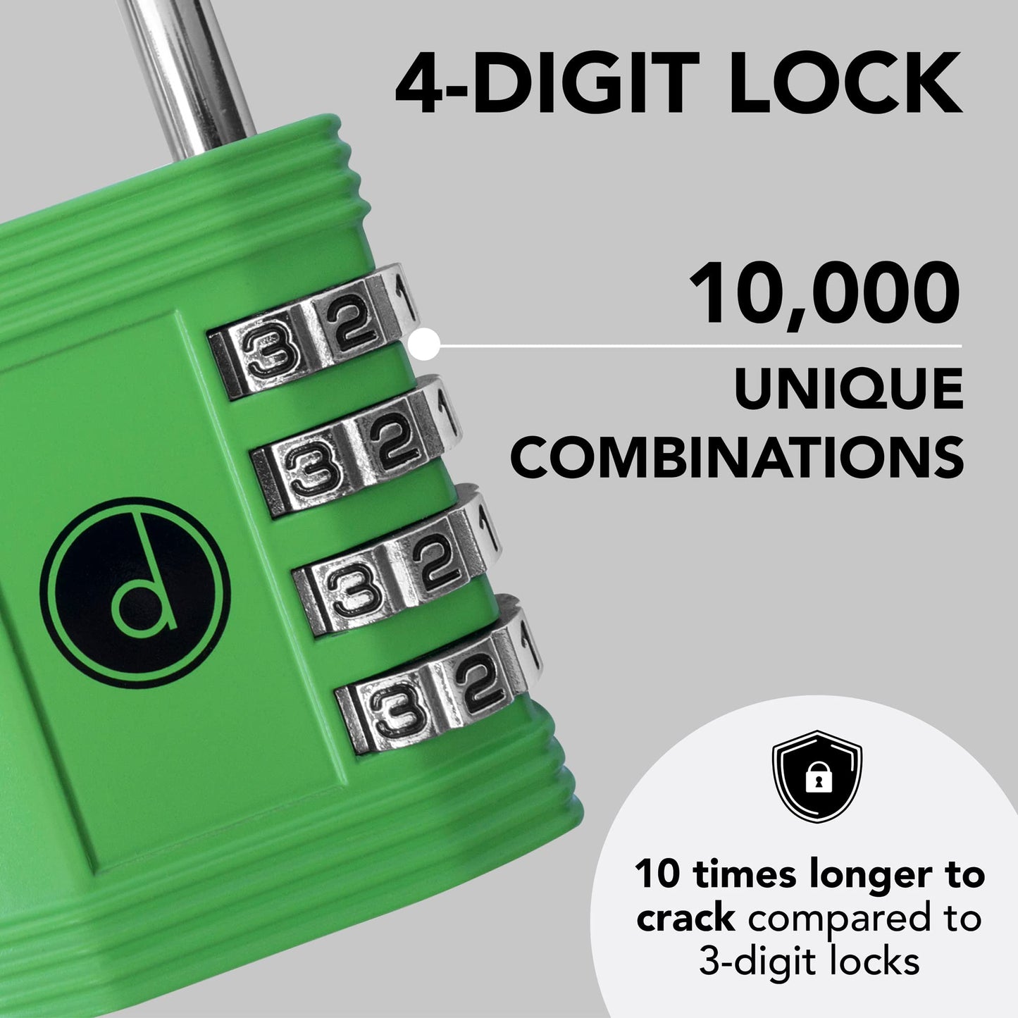 Desired Tools - Combination Padlock - Green