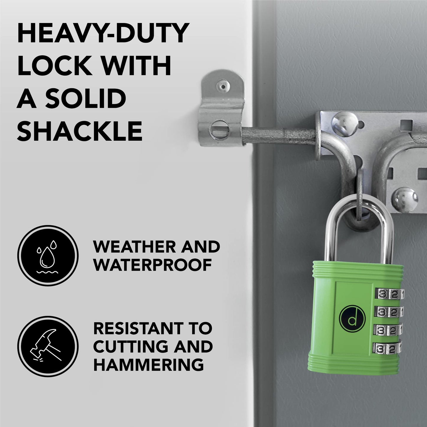 Desired Tools - Combination Padlock - Green