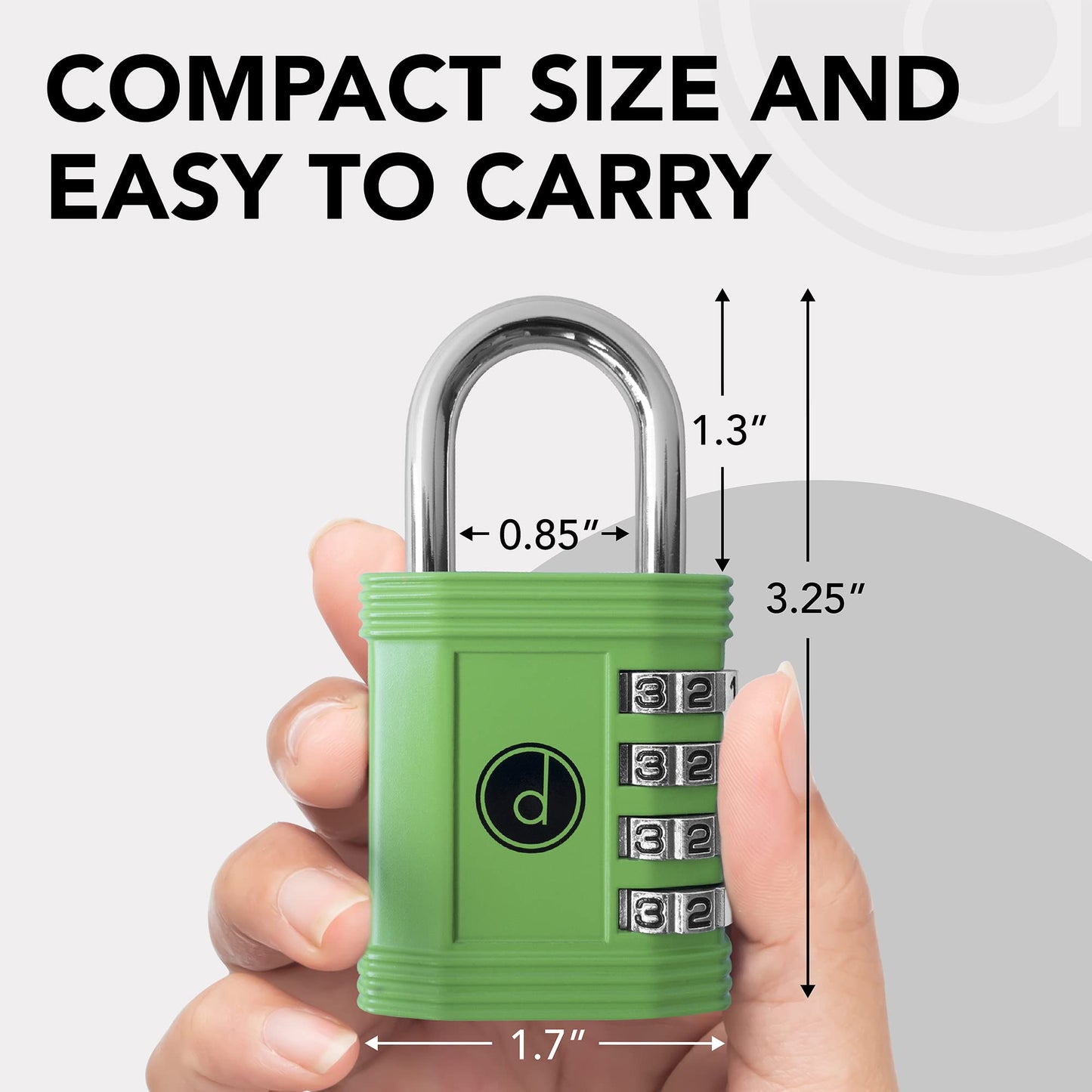 Desired Tools - Combination Padlock - Green