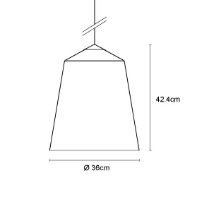 Innermost Piccadilly 36 Black/Gold Pendant Light Modern Industrial Minimal D36 x H42cm