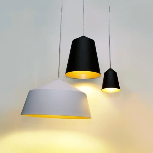 Innermost Piccadilly 36 Black/Gold Pendant Light Modern Industrial Minimal D36 x H42cm