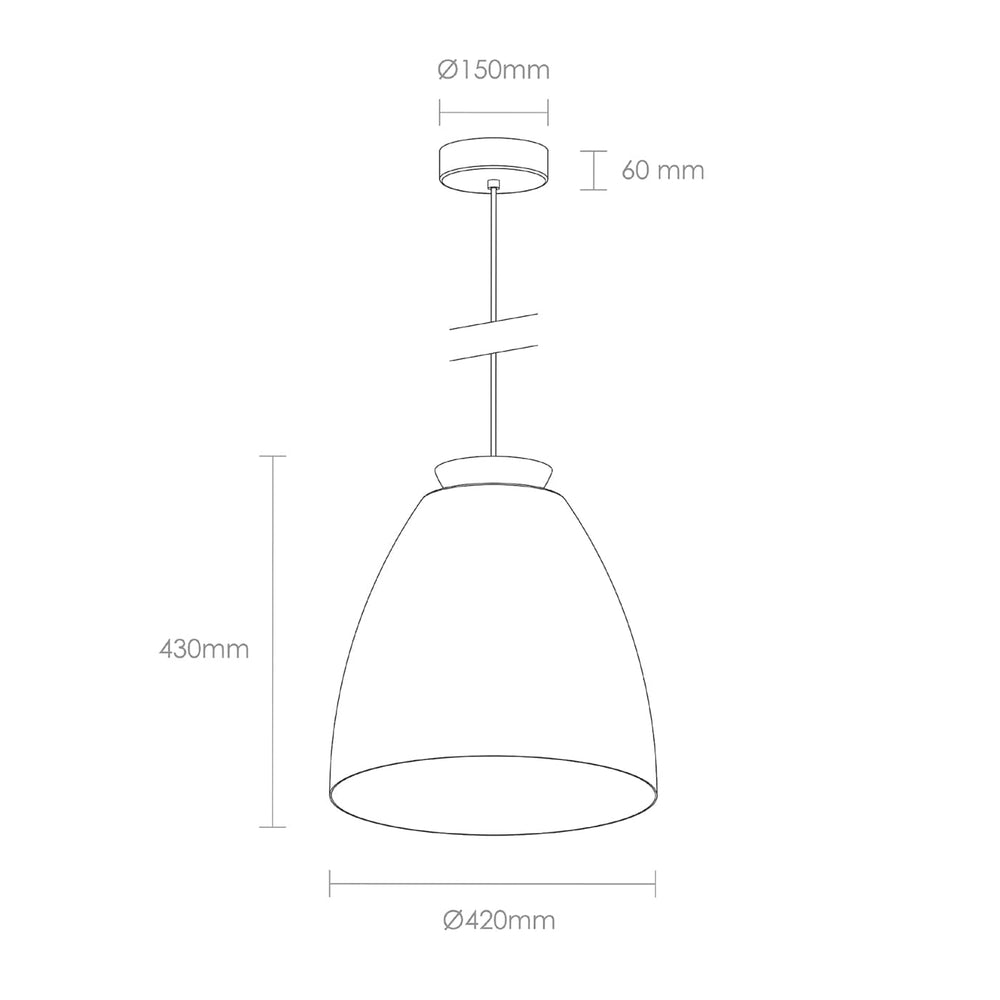 Innermost Chelsea 40 Black/Gold Pendant Light Modern Industrial Minimal W42 x D42 x H43cm