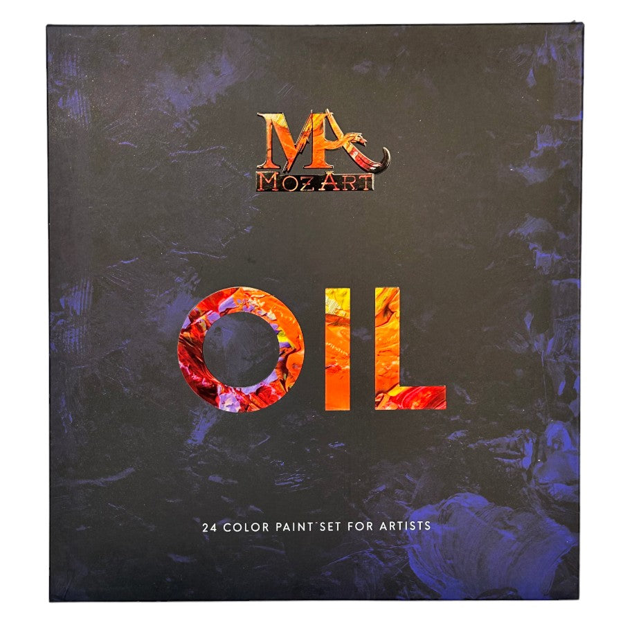 MozArt - Oil Paint Set – 24 x 12 ml Oil Based Paints