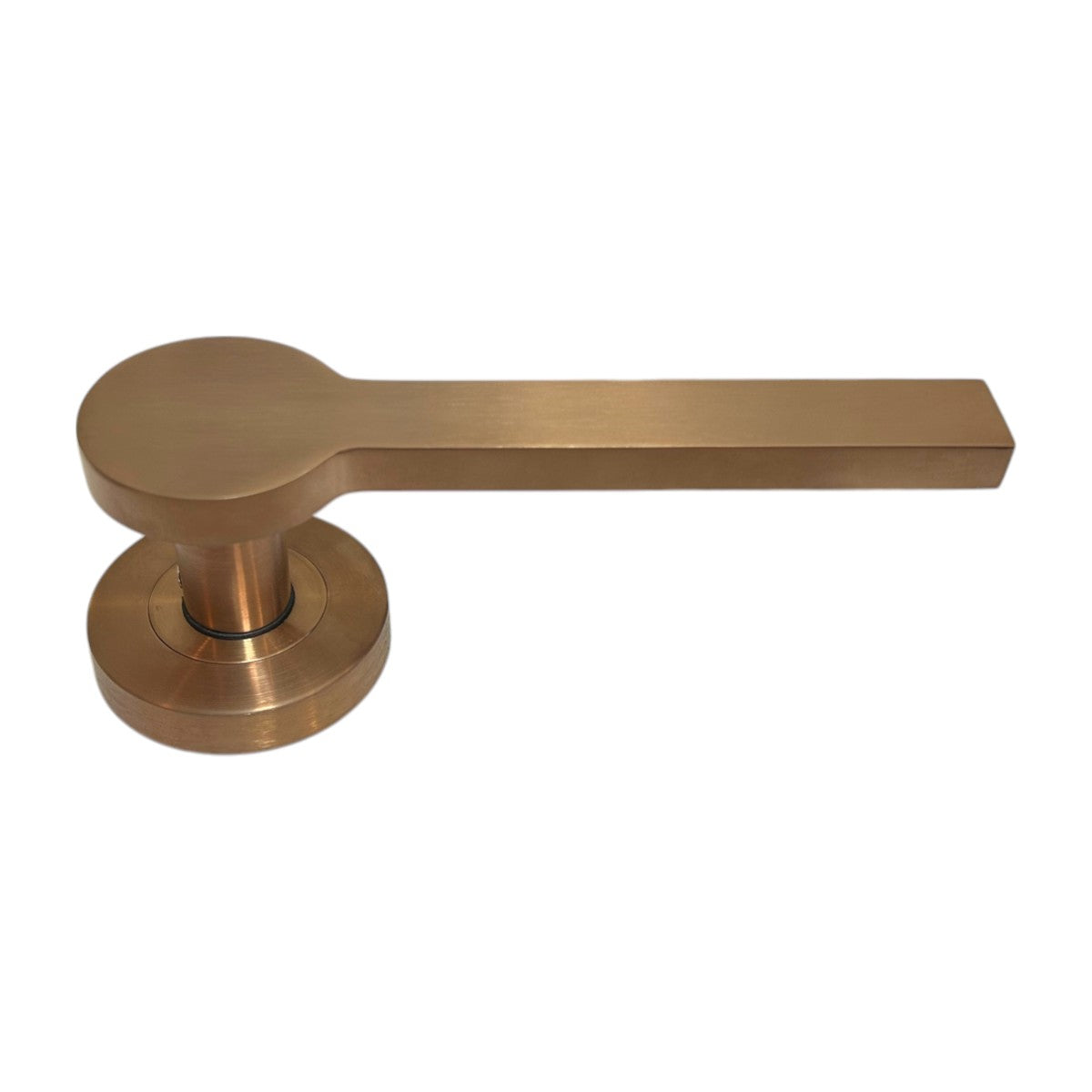 Access Hardware Novas Collection Door Handles - B0110SCU SATIN COPPER 01 LEVER ON ROSE