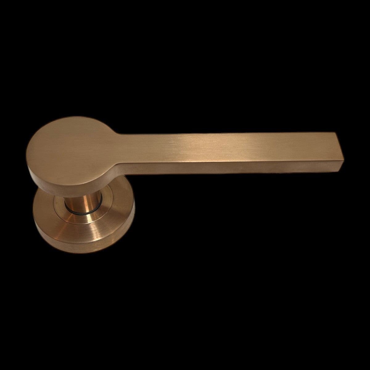 Access Hardware Novas Collection Door Handles - B0110SCU SATIN COPPER 01 LEVER ON ROSE
