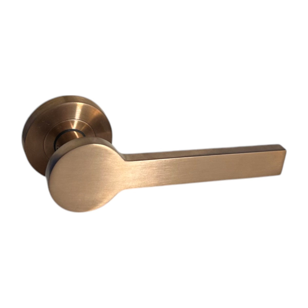 Access Hardware Novas Collection Door Handles - B0110SCU SATIN COPPER 01 LEVER ON ROSE