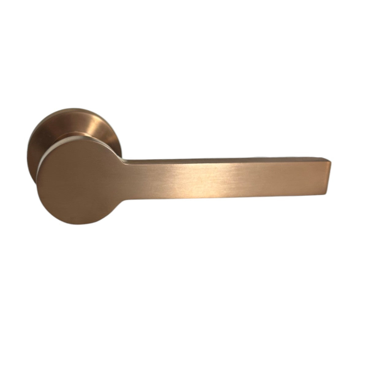 Access Hardware Novas Collection Door Handles - B0110SCU SATIN COPPER 01 LEVER ON ROSE