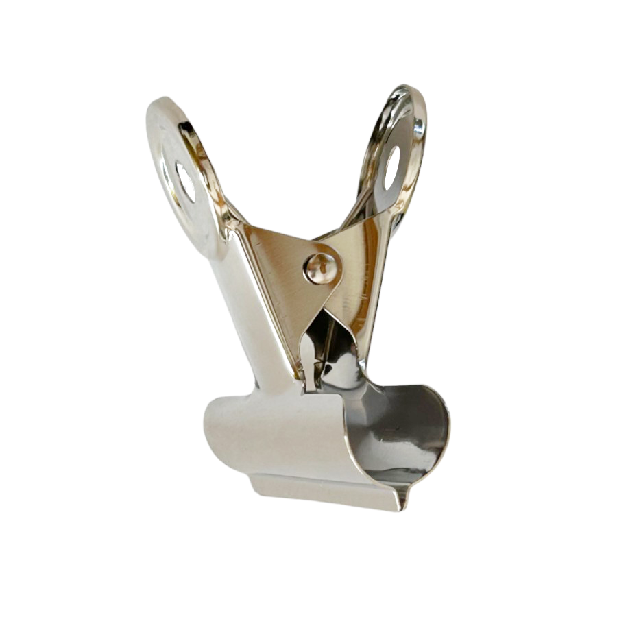 75mm Binder Spring Clips / Silver Bulldog Paper Clamps 10pk