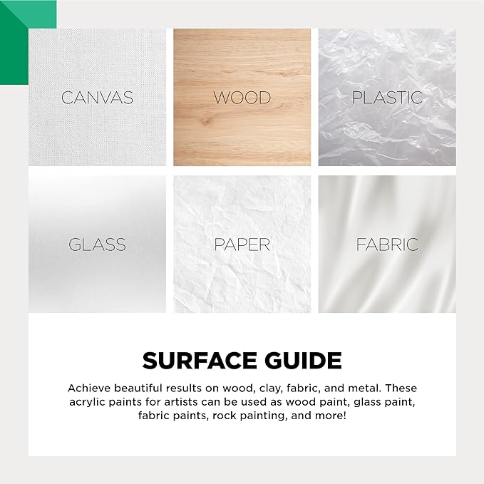 Reeves Acrylic Tube Paint Set - 18 Colours x 12ml