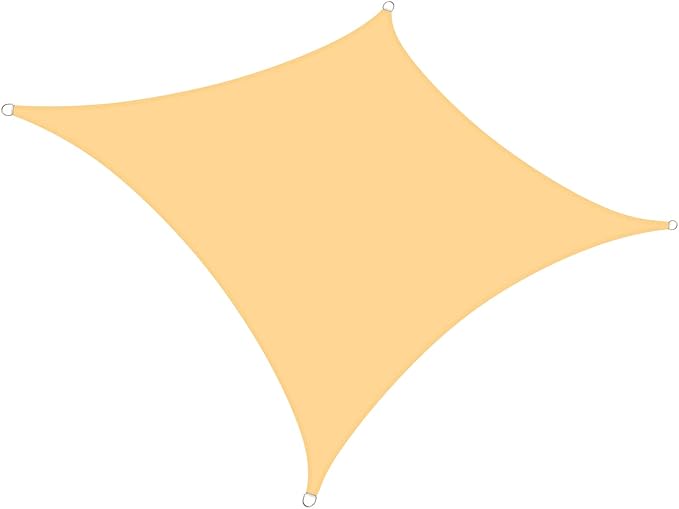 Premium Sun Shade Sail Waterproof UV protection - Square 3m - Sand Coloured