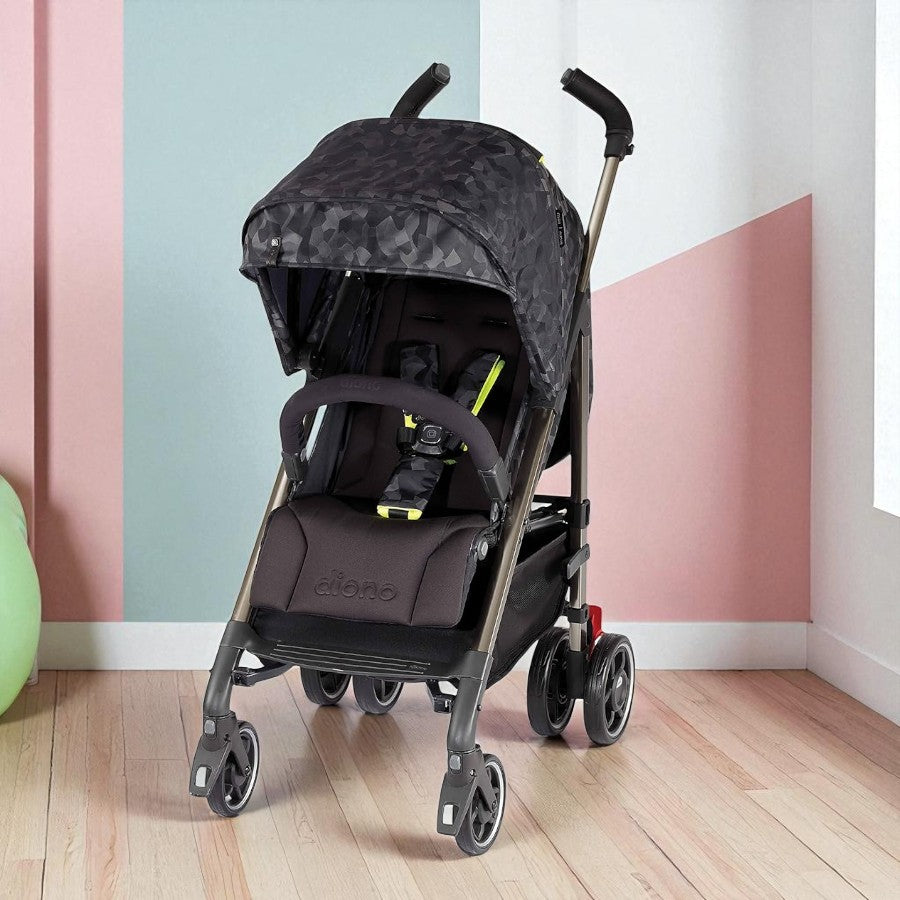Diono Flexa Luxe Black Platinum, City Ready Umbrella Stroller - Black Camo