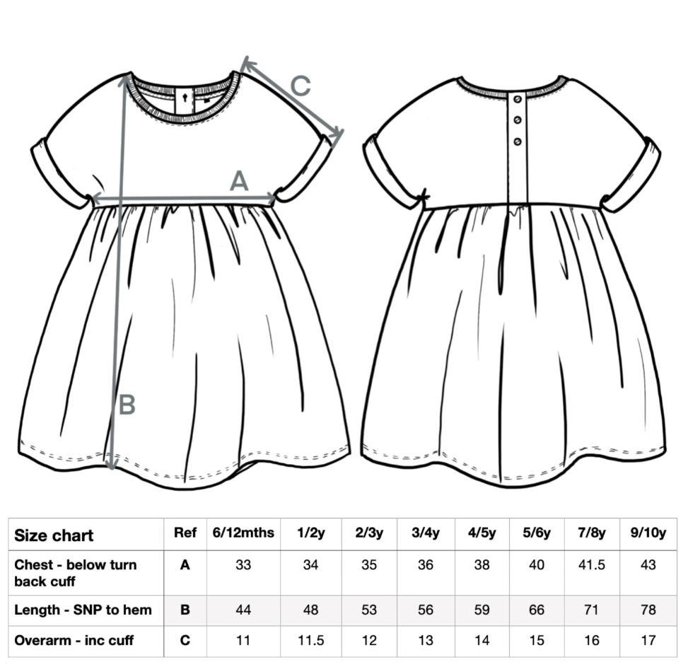 Girls Short Sleeve A-Line Cotton Jersey Dress - Grey