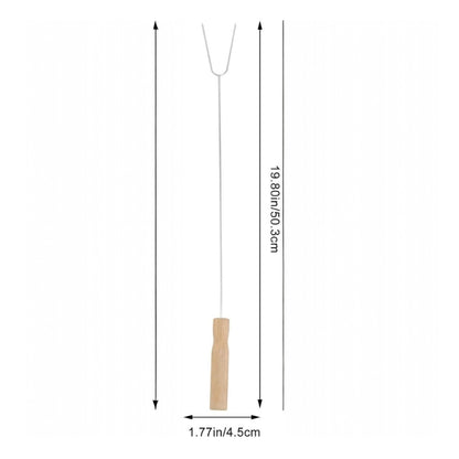 Set of 15 BBQ /Firepit Toasting Forks, 2 Prong for Sausages, Marshmallows etc.