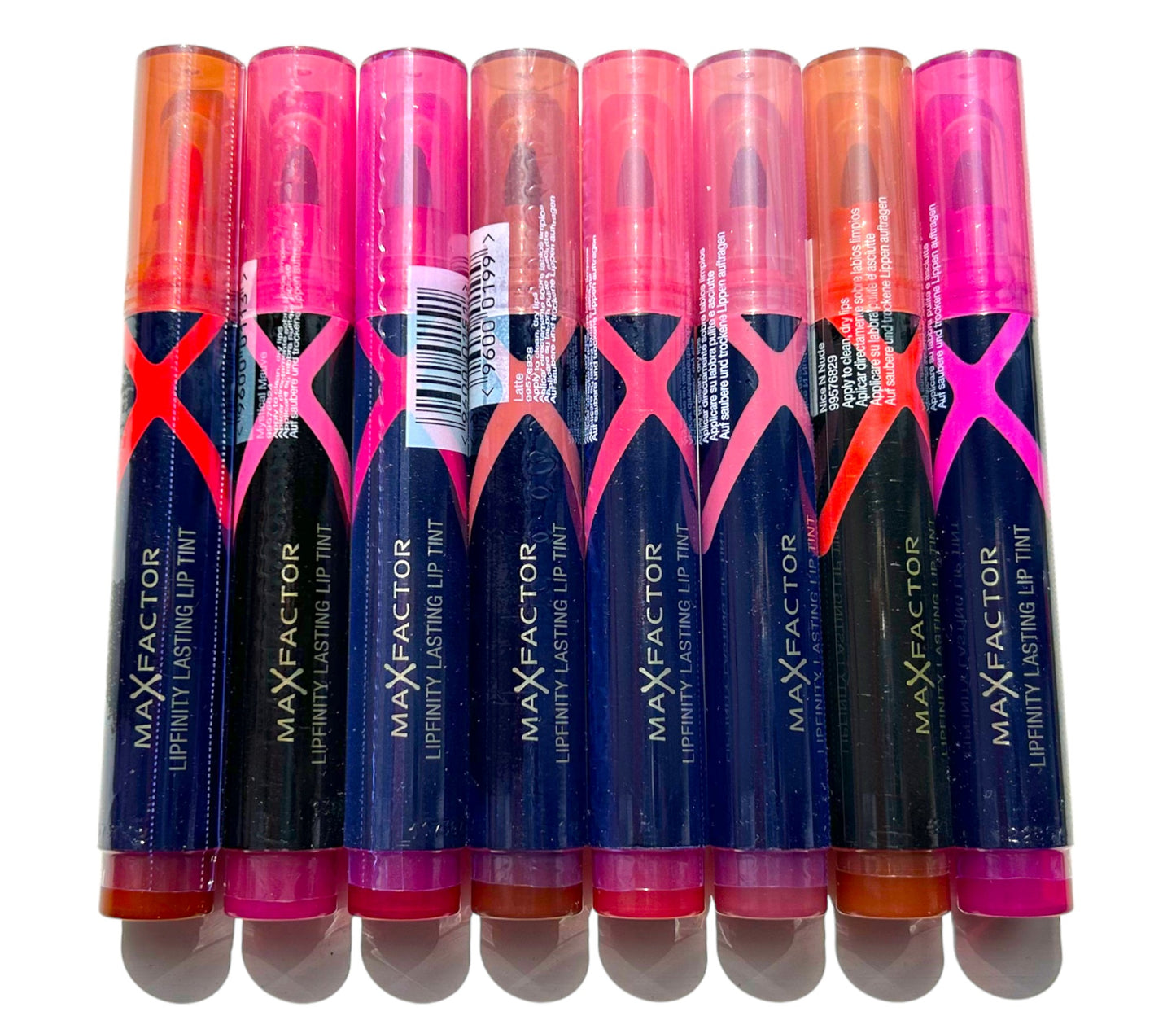 Maybelline New York & Max Factor – 16 Piece Makeup Kit – 8 Nail Polishes, 8 Lipfinity Lasting Lip Tint