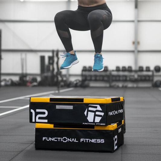 Plyo Jump Box 30cm (12") Foam Stackable Plyometric Jump Box Functional Fitness