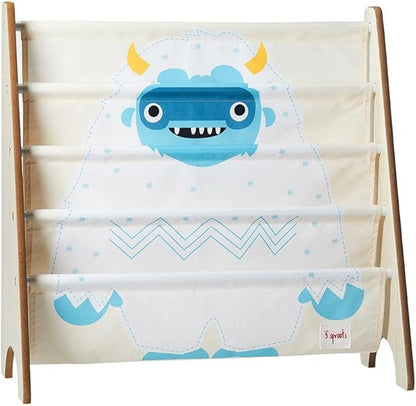 3 Sprouts Children's Book Rack - YETI - Space-Saving Bookshelf for Kid's Room and Nursery Storage