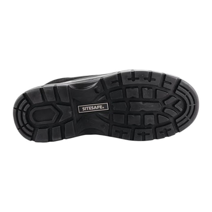 Sitesafe Unisex Safety Trainers, Black, Leather Upper, Composite Toe Cap, S1P - Size 13