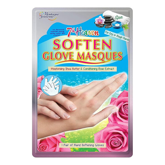 7th Heaven - Hand Softening Gloves - Moisturising Shea Butter & Conditioning Rose Extract