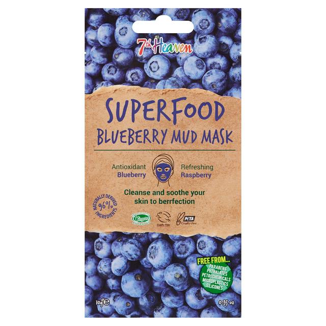 12 x 7th Heaven Superfood Blueberry Mud Face Mask - Soothing and Hydrating