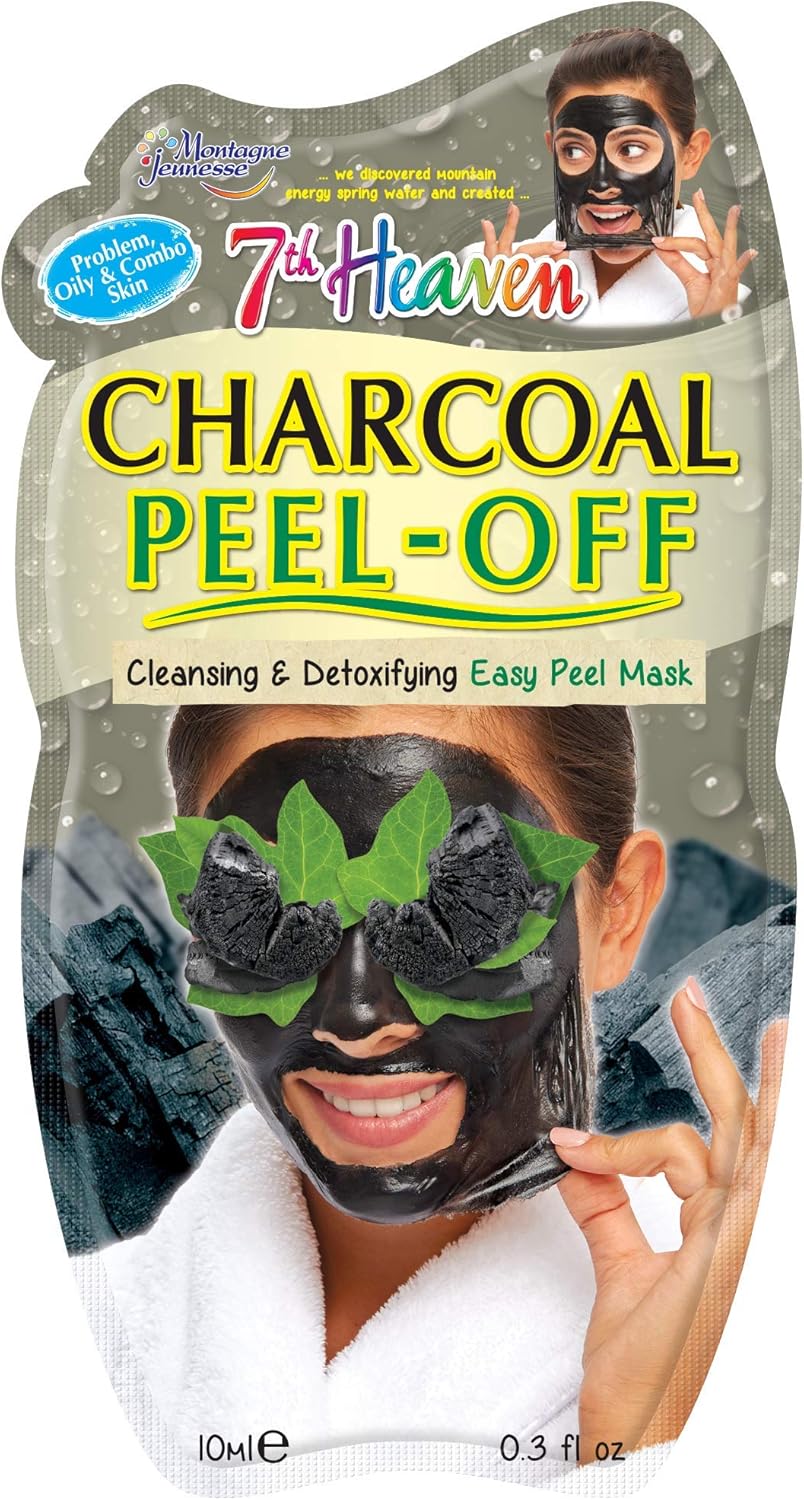 12 x 7th Heaven Charcoal Detox Peel-Off Face Masks – Vegan & Cruelty Free