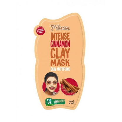 12 x 7th Heaven Intense Cinnamon Clay Peel Off Face Mask - Mattifying Deep Pore Cleanse