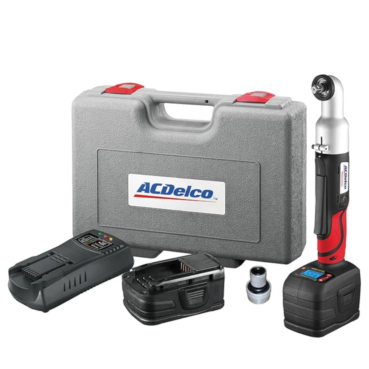 Heavy Duty Cordless Right Angle Impact Wrench 3/8" with Digital Clutch Kit ACDelco ARI2044BEU 20V Li-Ion