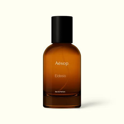 Aesop Eidesis perfume bottle on a white background