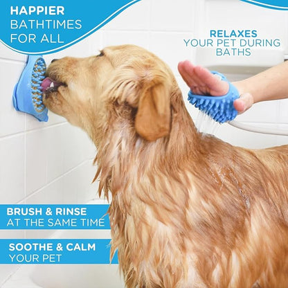 Aquapaw Dog Washer & Shower Attachment | Fast & Easy Indoor & Outdoor Pet Bathing, Massaging & Grooming