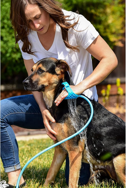 Aquapaw Dog Washer & Shower Attachment | Fast & Easy Indoor & Outdoor Pet Bathing, Massaging & Grooming