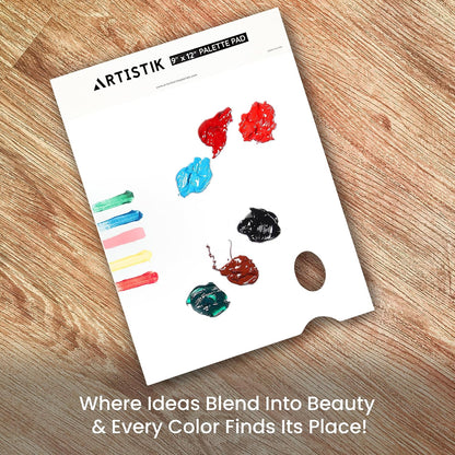 Artistik Tear-Off Disposable Palette Paper Paint Pad - 40 Sheets