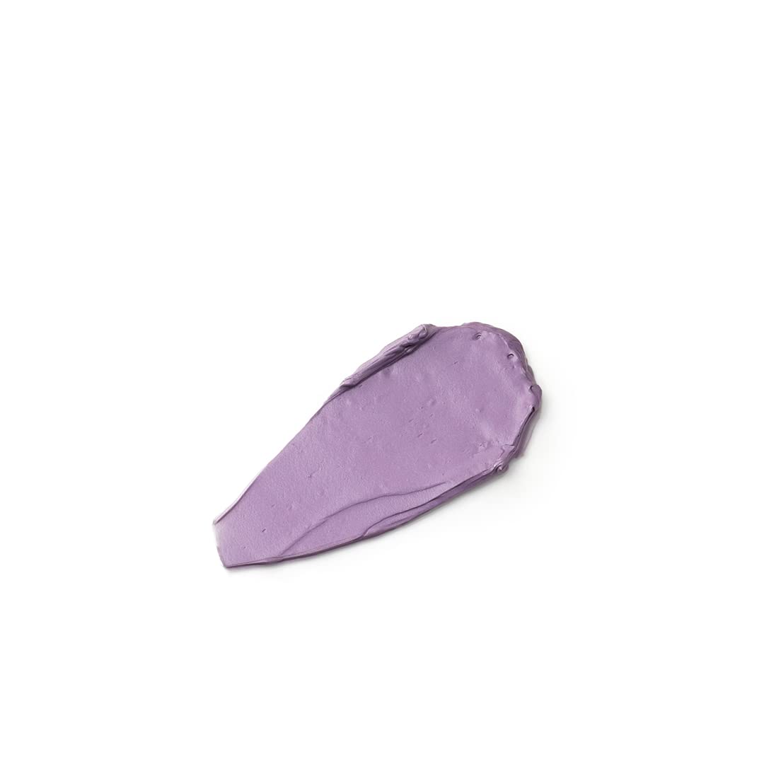 Purple makeup swatch on a white background