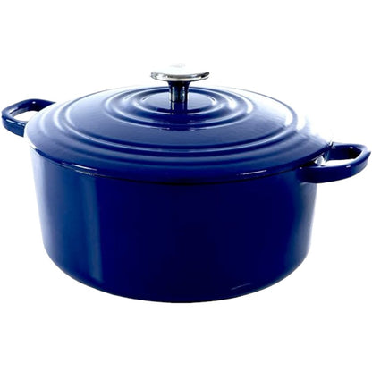 BK Bourgogne Enameled Cast Iron Dutch Oven, Royal Blue - 28cm/6.7L