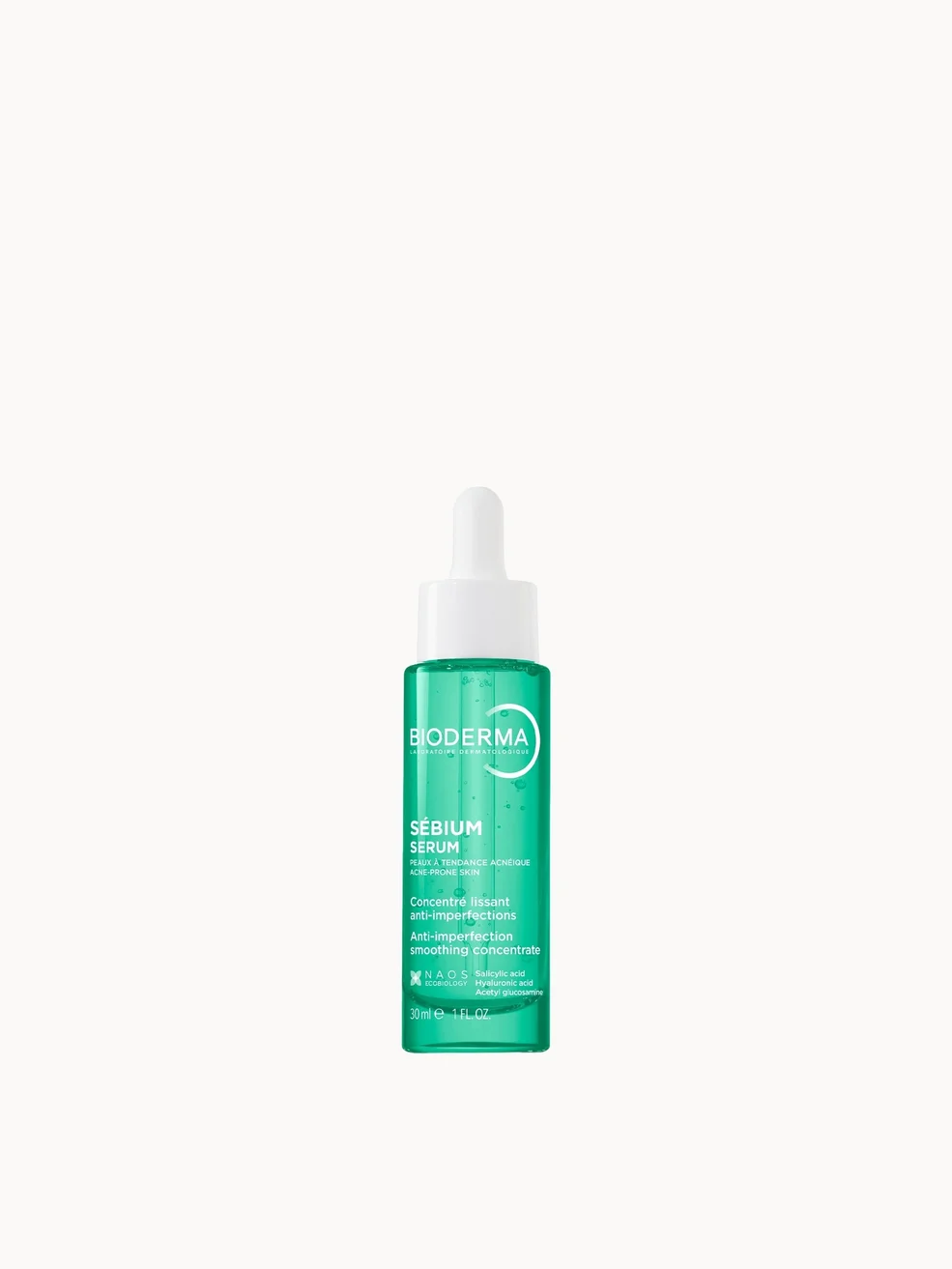 Bioderma Sébium serum bottle on a white background
