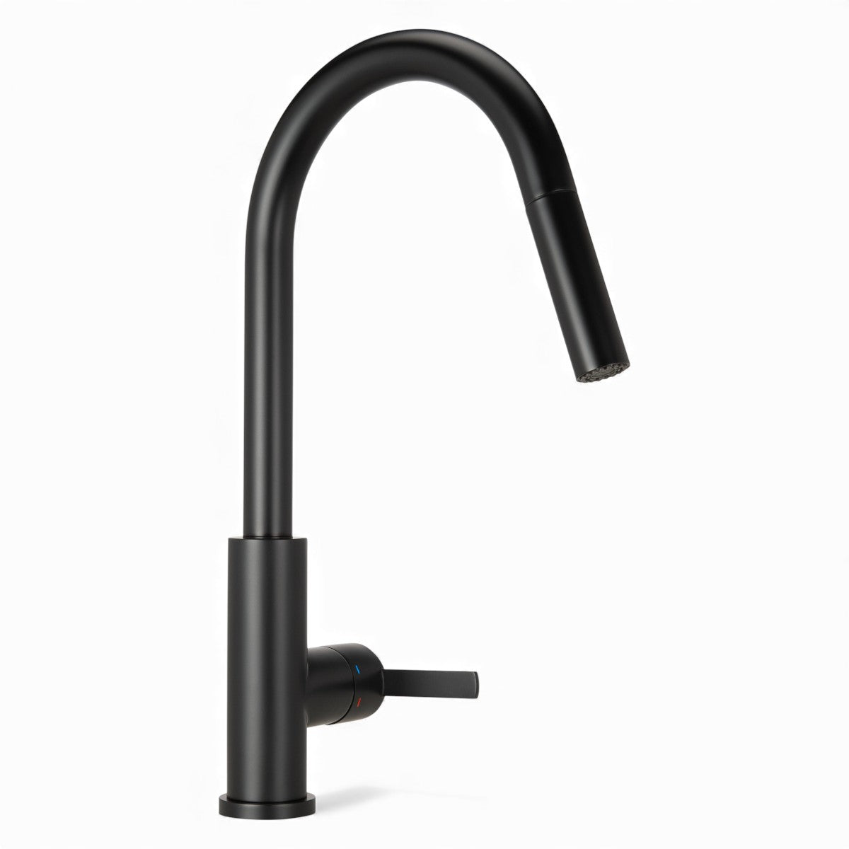 Black Designer Kitchen Tap Mizzo Trigo With Spray – Brush Function