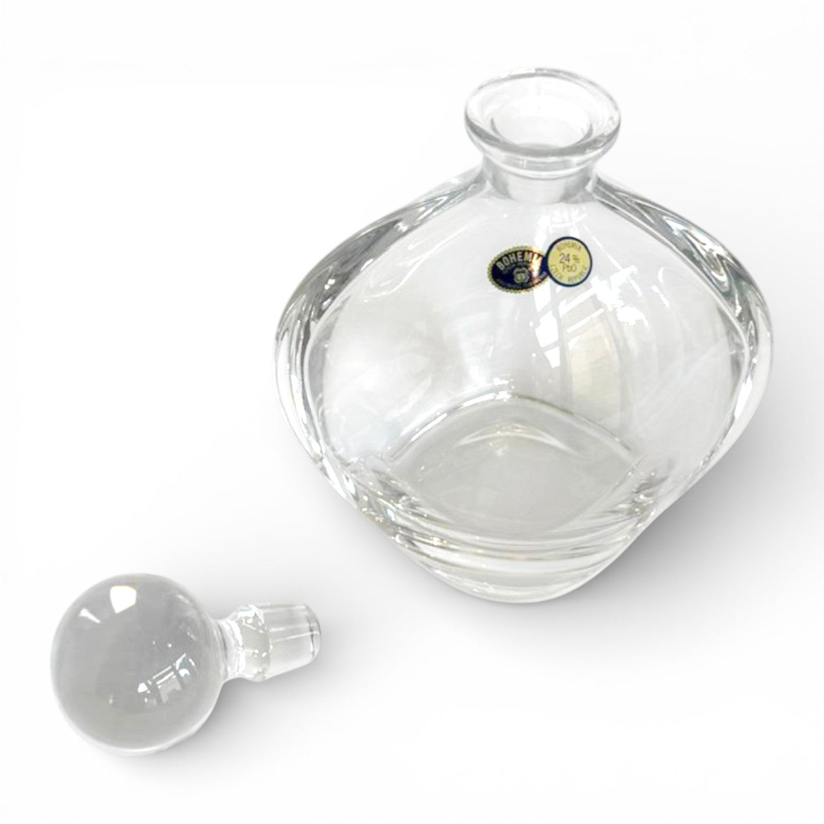 Bohemia Crystal 22oz (650ml) Whiskey Decanter – Hand-Blown Czech Crystal Glass